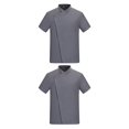 thumbnail image 1 of Naiovety Chef Clothing Abrigo de manga corta con bolsillos delanteros Trajes para restaurante Grill Gris SG 2Conjunto, 1 of 6
