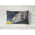 thumbnail image 2 of Carolines Treasures 7353PW1216 Irish Wolfhound Sleeper Canvas Fabric Decorative Pillow, 12H x16W, multicolor, 2 of 3