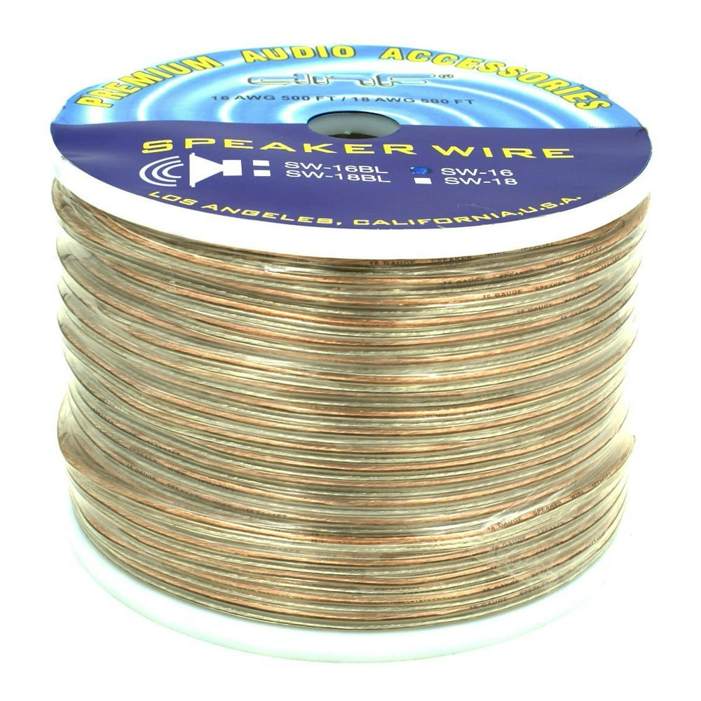 DNF 18 Gauge 100 Copper /OFC Speaker Wire For Home/ Audio/ Car (500FT