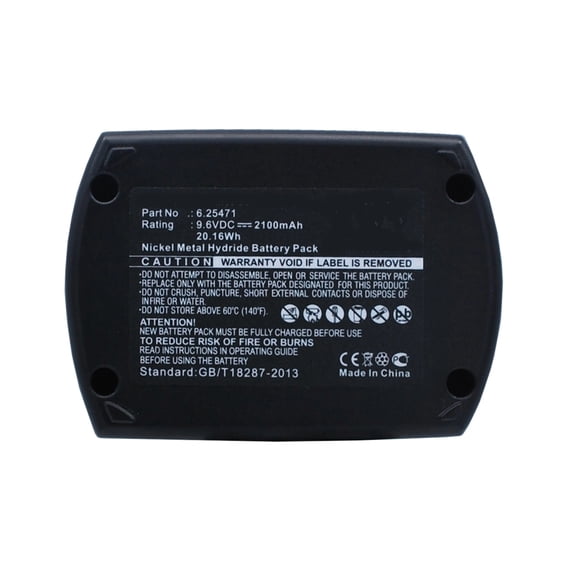 Batteries N Accessories BNA-WB-H6348 Power Tools Battery - Ni-MH, 9.6V, 2100 mAh, Ultra High Capacity Battery - Replacement for Metabo 6.25471 Battery