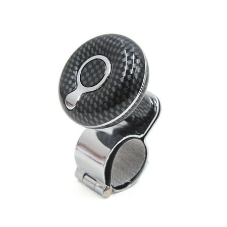 Slp Carbon Fiber - Carbon Fiber Pattern Non-slip Car Steering Wheel Knob Auxiliary Booster