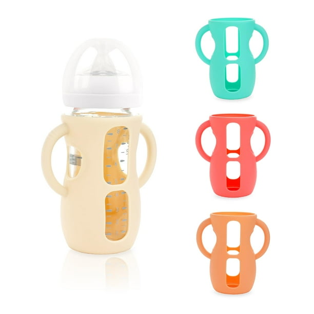 Funda de Silicona para Biberón 8 oz ZCH Libre de BPA, Paquete de 4