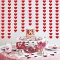 thumbnail image 4 of Guirnalda de fieltro para fiestas, 72 corazones rojos, decoración de San Valentín, 4 of 7