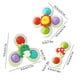 thumbnail image 3 of Suction Cup Spinning Toy Set Rotating Educational Toy Smooths Spinners Bath And Table Funs Safe ABS Material Pressing Style, 3 of 7