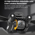 thumbnail image 4 of Drone de control remoto con cámara 4K Cámara dual 360° Infrarrojo Evitación de obstáculos Motor sin escobillas Flujo óptico Control remoto Quadcopter para niños adultos 2 baterías, 4 of 8