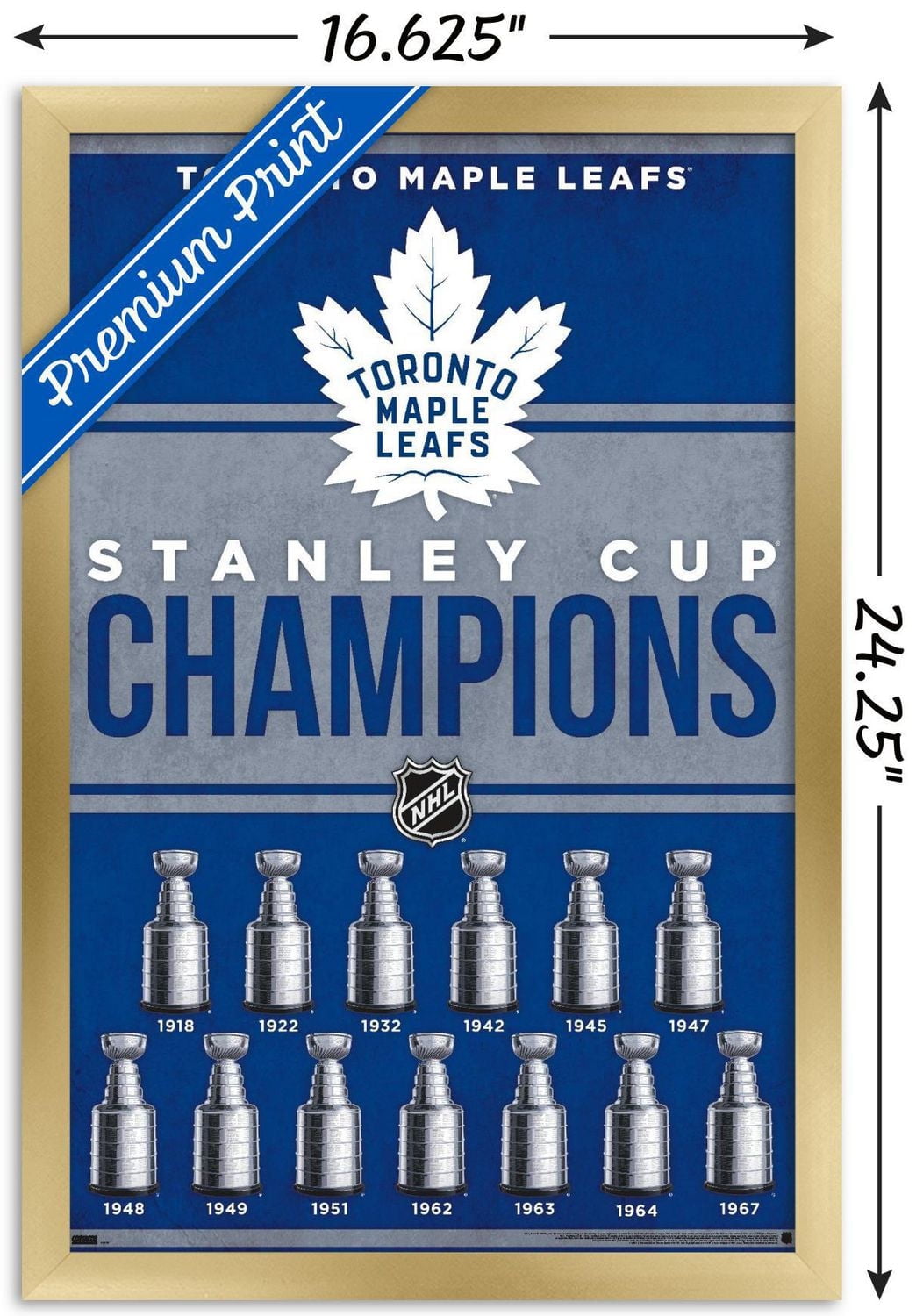 NHL Toronto Maple Leafs - Champions 23 Wall Poster, 22.375" x 34"
