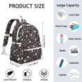 thumbnail image 6 of Paw Prints and Bones Backpack for School,Cute School Bag,Schoolbag with Adjustable Shoulder Straps & Padded Back,13.4"x11"x4.7", 6 of 6