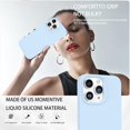 thumbnail image 6 of for iPhone 15 Pro Max Case [Compatible with Magsafe], Liquid Silicone Soft Gel Rubber Slim Cover with Cloth Lining Phone Case for Apple iPhone 15 Pro Max 6.7", Baby Blue, 6 of 16