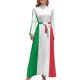 thumbnail image 1 of Vestido largo con minifalda y bandera italiana, vestidos de fiesta, vestidos para mujer 2024, 1 of 4