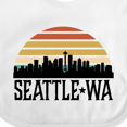 thumbnail image 4 of Inktastic Seattle Washington Skyline Sunset Boys or Girls Baby Bib, 4 of 4
