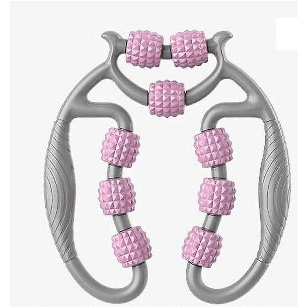 Abrazaderas circulares para piernas, masajeador con rodillo muscular 360, rodillo muscular para pierna, cuello, mano, brazo, masajeador relajante para deportes de interior, cuerpo de Yoga
