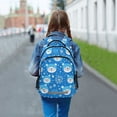 thumbnail image 6 of FORMRS Kids School Backpack Elementary Student Unisex Travel Bookbag with Reflective Stripes, Blue Bears, 6 of 7