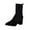 Black 1, variant on Wensltd Mid Calf Boots for Women Pointy Toe Versatile Solid Color Autumn Winter Trendy Chunky Heel Boots​
