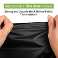 thumbnail image 4 of Patio Swivel Lounge Chair Covers Waterproof, 2 Pack Outdoor Rocking Chair Covers for Patio Lawn Garden Wicker Furniture, 25.5"W x 25.5"L x 47.2"H, Black, 4 of 9