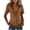 *Coffee, variant on ClodeEU Women's Collared V Neck Short Sleeve Fringe Hem Button Down Blouse,Slim Fitted Casual Shirt Top Army Green,Women's Plus L