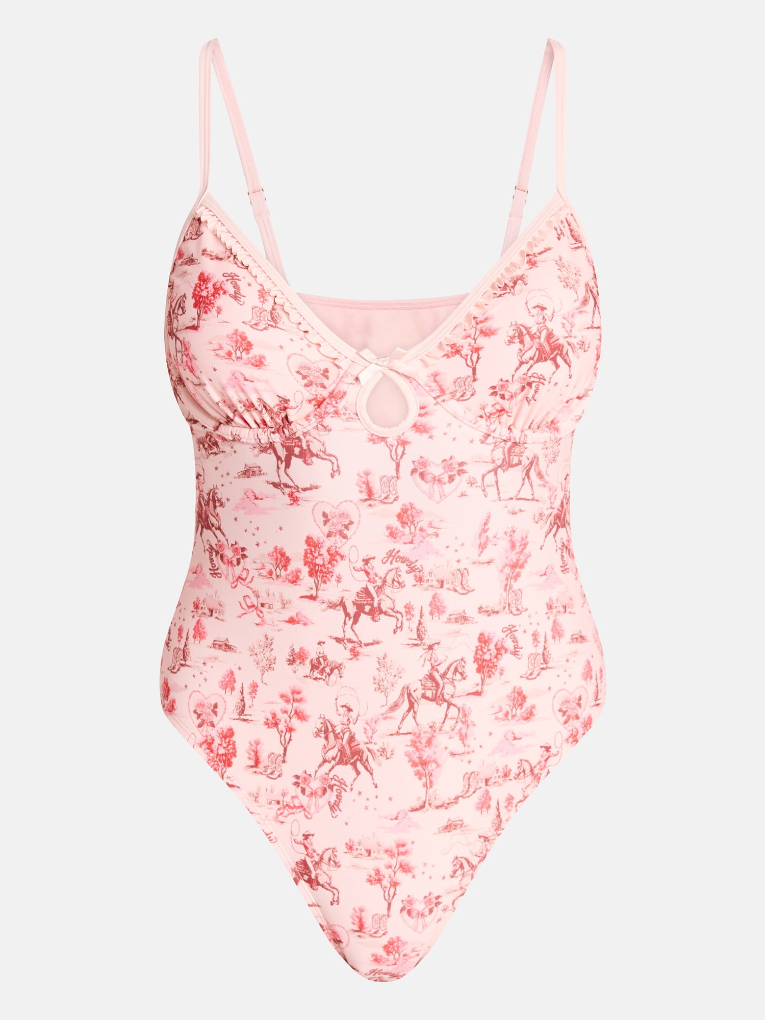 No Boundaries Underwire One-Piece Swimsuit, Women's XXS-XXL