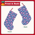 thumbnail image 2 of Sikiie Blue Flower Skull Christmas Stockings,18 Inches Christmas Stockings Xmas Hanging Stockings for Family Christmas Decorations & Gifts, 2 of 7