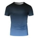 thumbnail image 3 of Tops para hombre, blusas y camisas de manga corta con cuello redondo para hombre, blusa informal de verano para hombre, blusa de manga corta con degradado y cuello redondo, blusa de poliéster para hom, 3 of 4