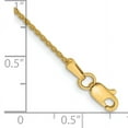 thumbnail image 2 of 14k Yellow Gold 7 Inch 1.2mm Parisian Wheat Chain Bracelet Spiga, 2 of 8