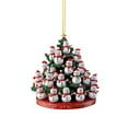 thumbnail image 2 of Festive Snowman Christmas Tree Ornament Elegant Acrylic Holiday Decoration for Seasonal Home and Festive Celebrations with Standing Design, 2 of 4