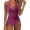 Purple Pink, variant on Women's One Piece Swimsuit Tight Fitting Backless Sexy Cross Color Bikini for Pool Party Beach,Army Green,L