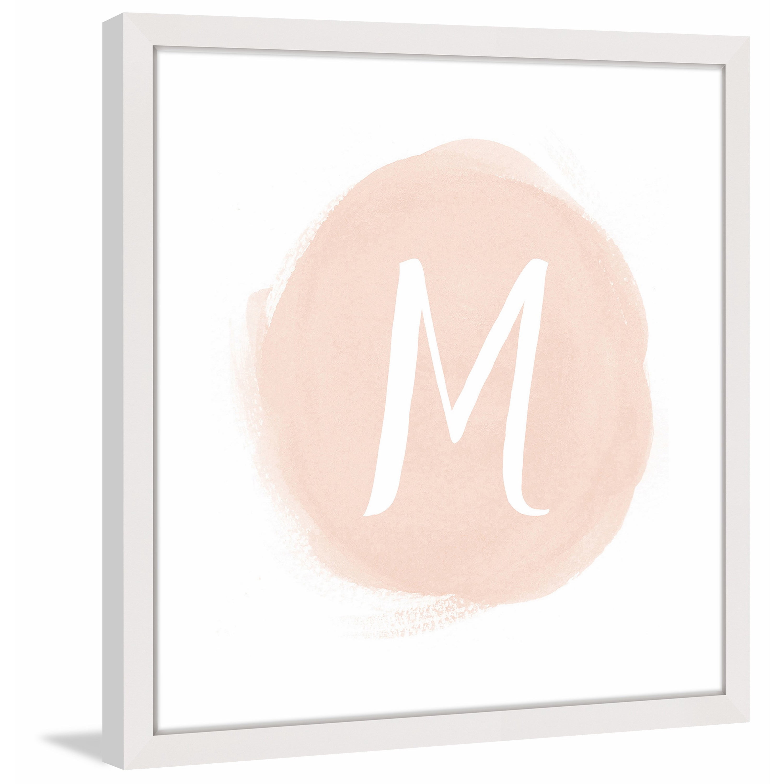 Marmont Hill "Watercolor Monogram" by Shayna Pitch Framed Painting Print