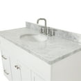 thumbnail image 5 of Ariel Hamlet 49 In. Oval Sink Vanity With Carrara White Countertop In White, 5 of 10