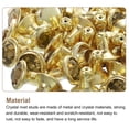 thumbnail image 4 of 80 Pack Yellow Rhinestone Rivets, 6mm/0.24" Leathercraft Rivets Crystal Rivets, Gold Frame, 4 of 6