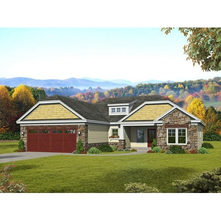 763-1452: Bungalow Small & affordable 3 Bed, 2 Bath Luxury Home Plan, 1452 Sq Ft: Full Blueprints with License to Build by Home Plan Marketplace - Lesuto