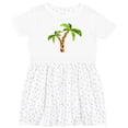 thumbnail image 3 of Inktastic Palm Trees Girls Toddler Dress, 3 of 5