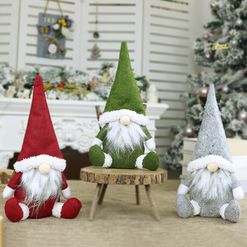 2019 Christmas Faceless Gnome Santa Xmas Tree Hanging Ornament Doll Decoration 