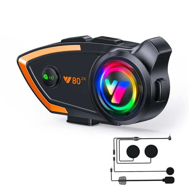 Auriculares Bluetooth con intercomunicación para casco, Khptop, motocicleta Y802x