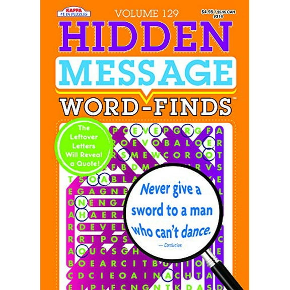 Pre-Owned Hidden Message Word-Finds Puzzle Book-Word Search Volume 129, 9781559936095, 1559936096, Paperback,