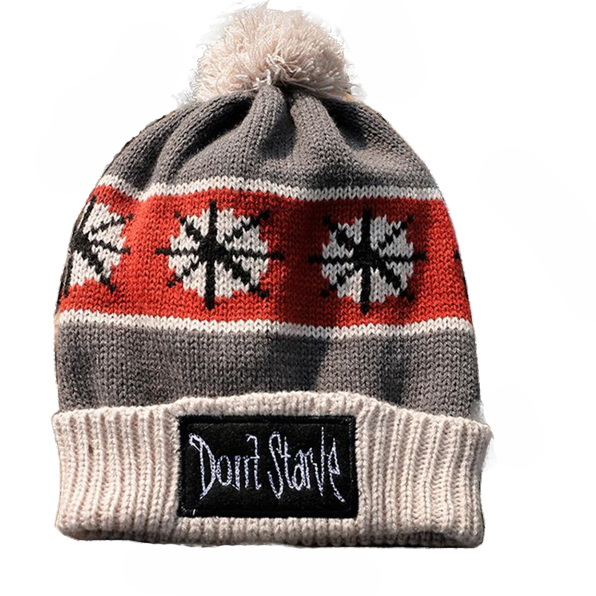 Don't Starve Beanie Gray Hat In Game Winter Knit Cap Snowflakes Costume