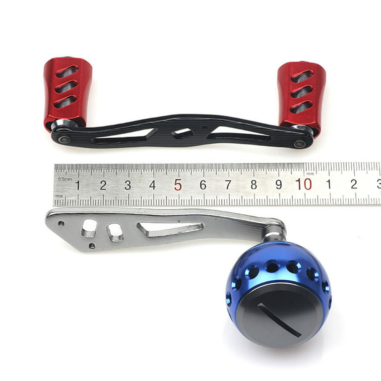 Fishing Wheel Handle Replacement Rocker Arm Grip Handle Baitcast Reel Crank Arm Modified Accessories, Size: 5, Gray