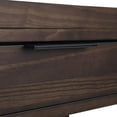 thumbnail image 4 of SIMPLIHOME Hollander SOLID WOOD Contemporary Modern 60 inch Wide Home Office Desk, Writing Table, Workstation, Study Table Furniture in Warm Walnut Brown with 2 Drawers, 4 of 5