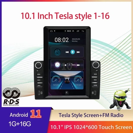 10.1" Universal 1G+16G Auto Stereo Radio Multimedia Player 2 Din Android Tesla Style Car GPS Navigation For Nissan Hyundai Kia Toyota