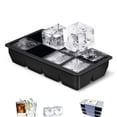 thumbnail image 3 of Molde para cubitos de hielo, cuadradas, de silicona, para whisky, color negro, 3 of 4