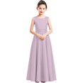 thumbnail image 6 of XQYLOS Girls Formal Dress A Line Sleeveless Flower Long Dresses Kids Cute Birthday Wedding Dress Stage Performance Dresses Teenage Wedding Dress Fl𝗈wy, 6 of 8
