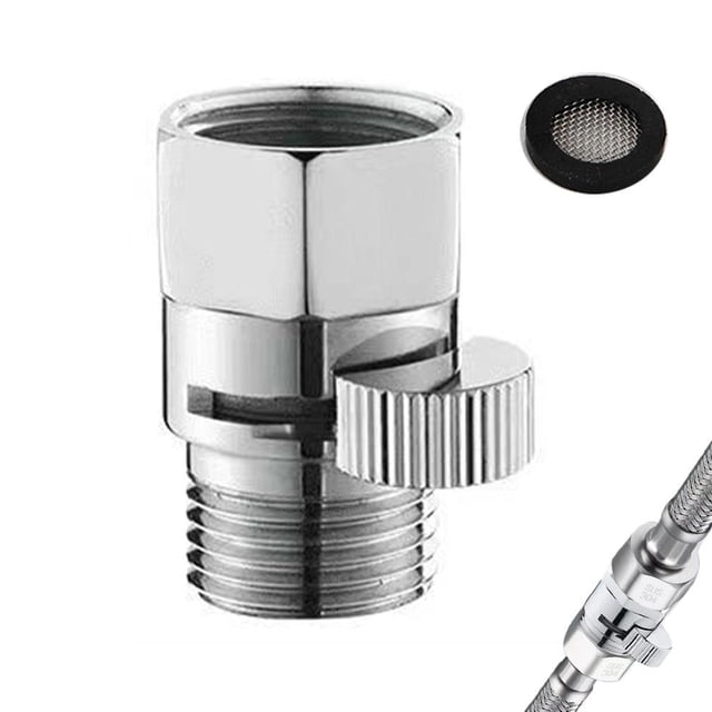 Shower Control Valve, Brass Core Water Pressure Regulator Water Restrictor Control Leak Prevention Replacement, Shower Valve Replacement, RV Faucet Indoor Plumbing Controlling
