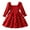 Red, variant on Baby Girl Dress Fall Kids Toddler Girls Square Neck Floral Long Sleeve Puff Sleeves Elegant Party Dress Soft Breathable Dress for Girls Red 1 Years-2 Years