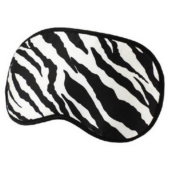 Panda Superstore  Lovely Mulberry Silk Eyeshade Sleep Eye Mask - Zebra Stripe
