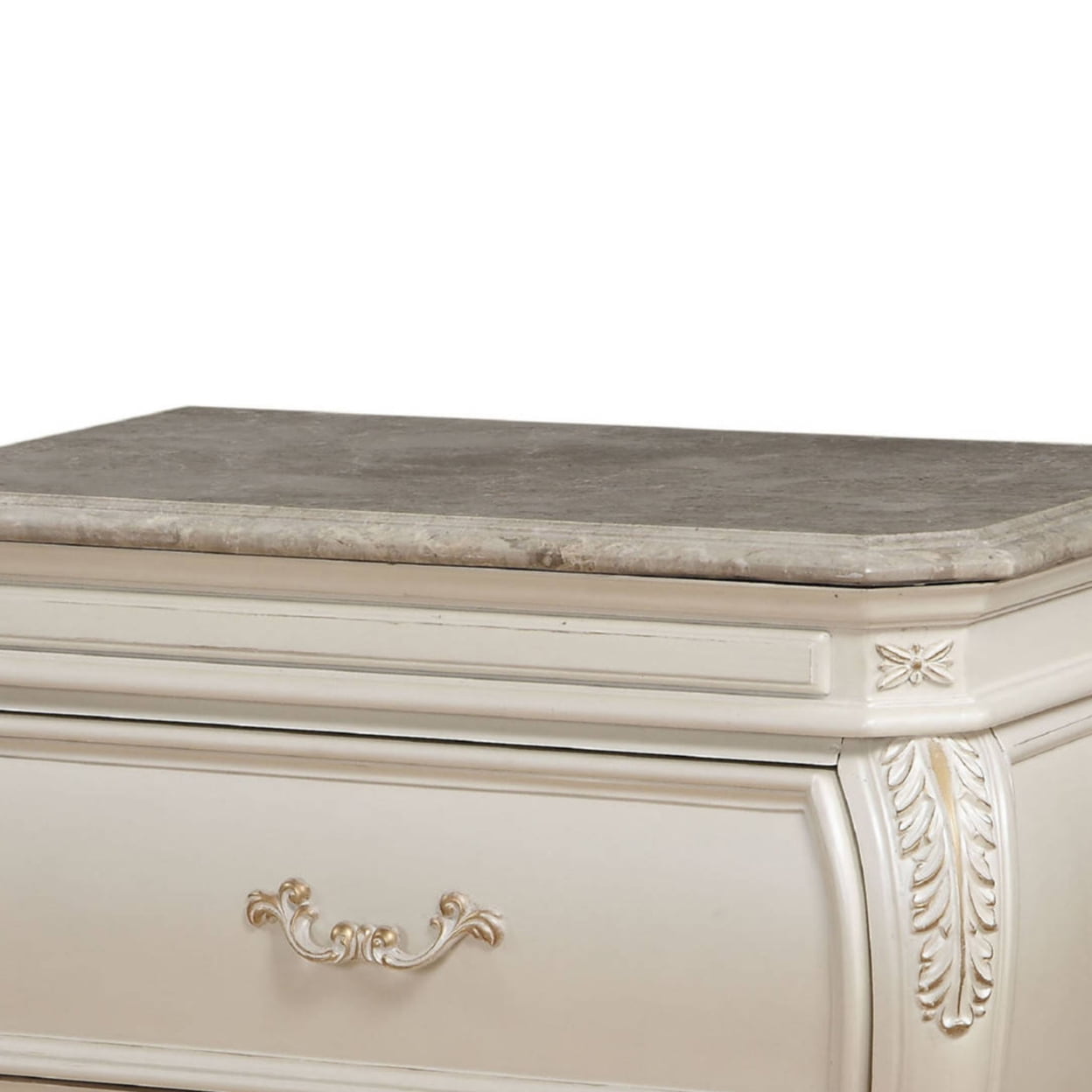 Acme Chantelle Nightstand in Pearl White