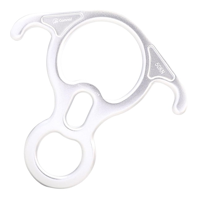 Figura de 50kN y 11000 Lbf shamjiam 8 descensores dispositivo de seguro de Rapel aleación de aluminio alta resistencia blanco