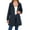 Dark Blue, variant on Rain Jacket for Women Waterproof with Hood Trech Coat for Women Raincoats Long Windbreaker White Gray M