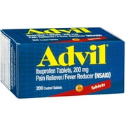 Advil Ibuprofen Pain Reliever, 200 CT (Pack of 3)