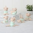 thumbnail image 4 of Topwoner Pig Ornaments Yoga Pig Ornaments,Cute Little Pig Yoga Statue Home Decor for Kids Living Room Office Decoration, 4 of 15