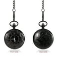 thumbnail image 4 of MasteelfCA NICERIO Pocket Watch Roman Pattern Steampunk Retro Vintage Quartz Roman Numerals Pocket Watch (Black), 4 of 8