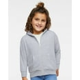 thumbnail image 4 of Rabbit Skins Toddler Full-Zip Fleece Hooded Sweatshirt, Vintage Smoke, 2T, Small, 4 of 5