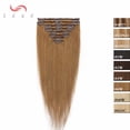 thumbnail image 2 of SEGO Clip in Human Hair Extensions Soft Silky Straight Hair 8pcs/18clips, 2 of 6